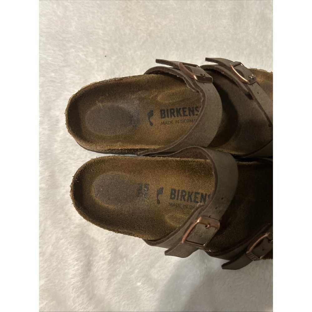 Birkenstock Mayari Brown Toe Loop Sandals EU 35 US 4 Narrow Germany - Picture 5 of 7